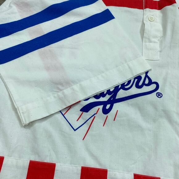 Rare Vintage 80s Cliff Engle MLB LA Dodgers Polo Shirt Men's Large Retro - Picture 10 of 15